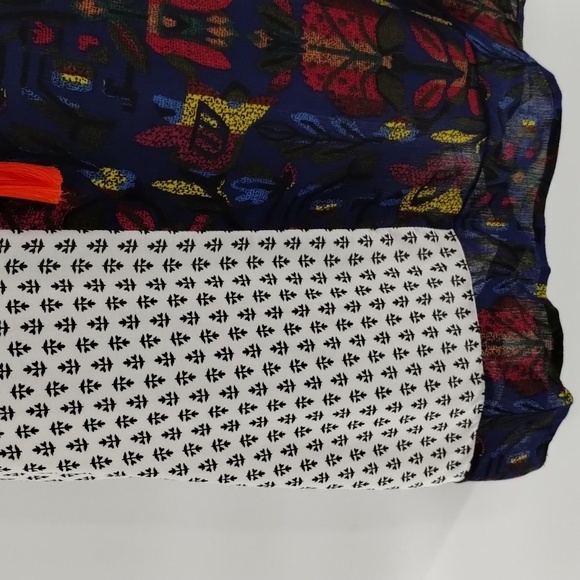 THML Anthropologie sheath dress size small sleeveless tribal black white - Picture 5 of 10